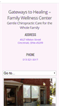 Mobile Screenshot of gatewaystohealing.com