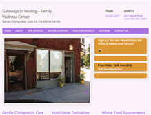 Tablet Screenshot of gatewaystohealing.com